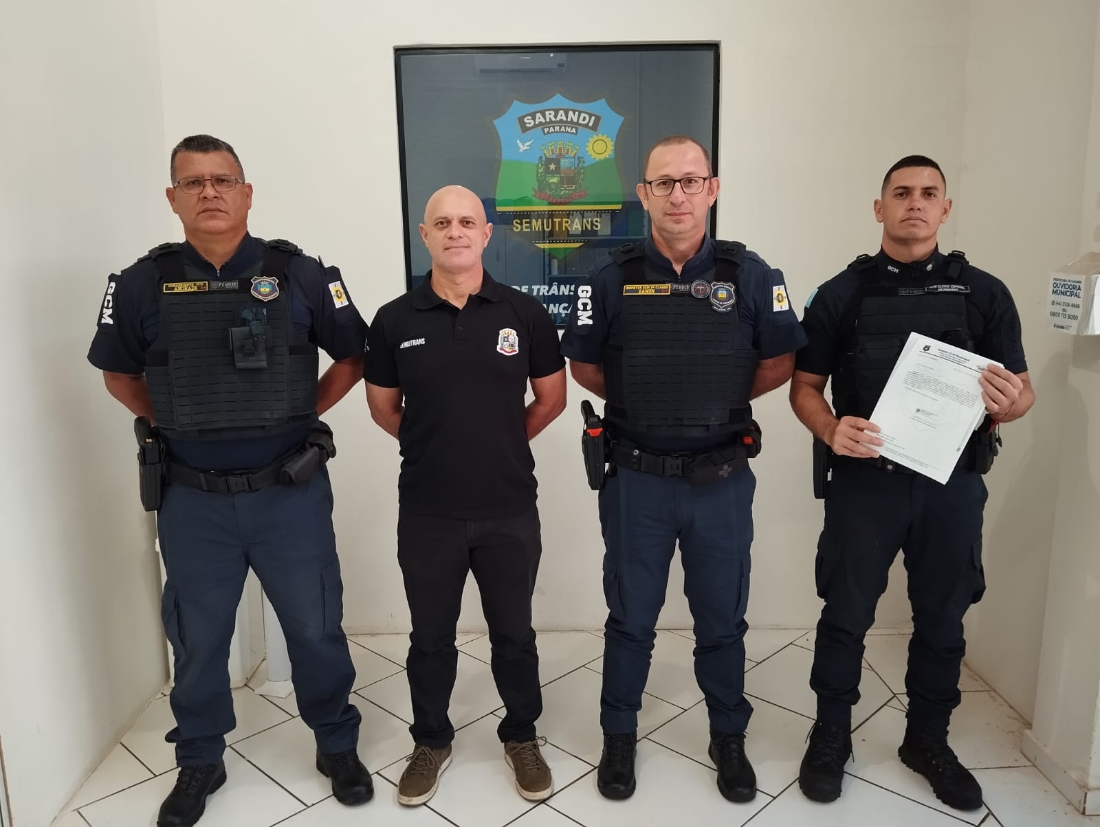 Solicitação de apoio para treinamento de 54 guardas em Apucarana reforça qualificação da GCM de Sarandi